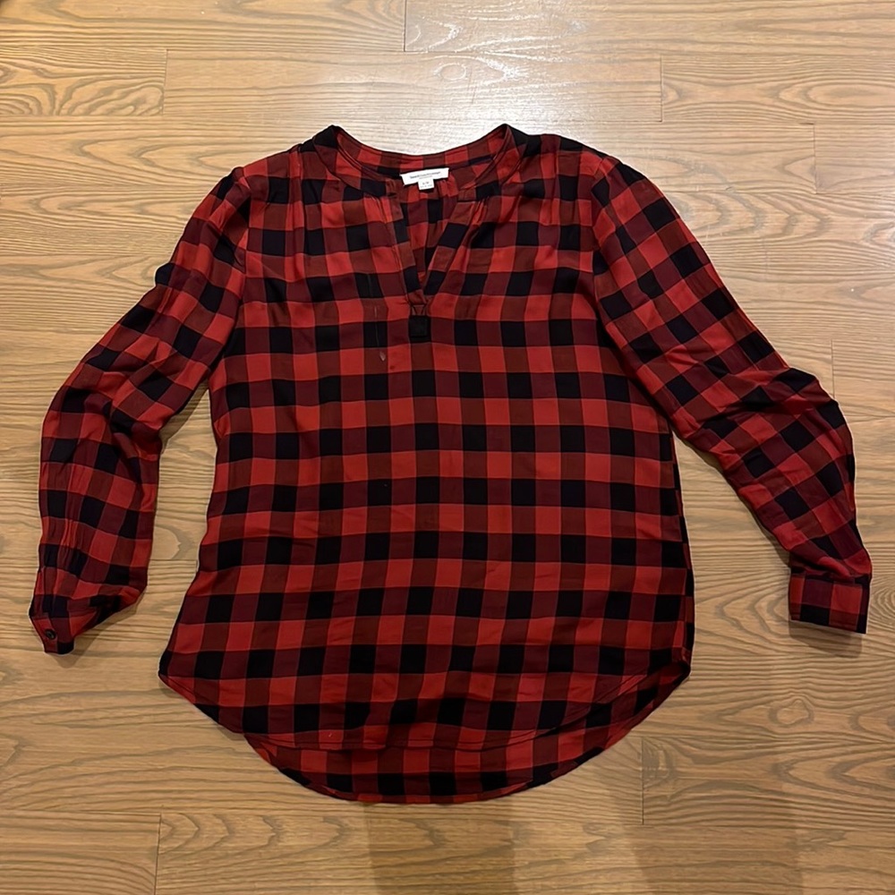 Buffalo plaid top